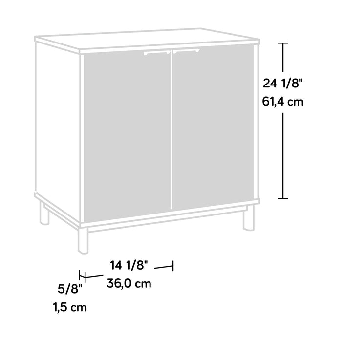 Portage Park 14.17\" Commercial Grade Bookcase Door Kit - Light Brown