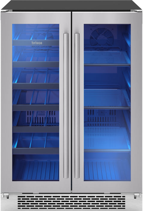 Brisas by Zephyr  24\" Wine Beverage Cooler - Stainless Steel - BWB24C32AG