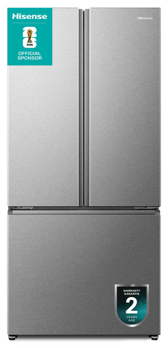 Hisense 31.3\" 22.1 Cu. Ft. French-Door Refrigerator - Stainless Steel - RF22B3FSE