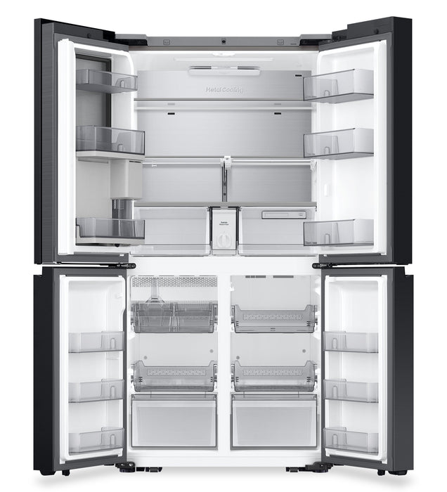 Samsung 36\" 22.5 Cu. Ft. Bespoke Counter-Depth 4-Door Flex™ with AI Family Hub+™ Refrigerator - Stainless Steel - RF23DB9900QDAC