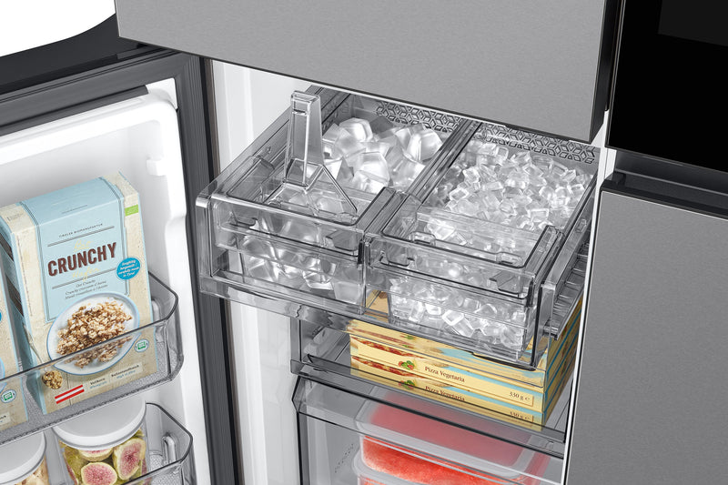 Samsung 36\" 22.5 Cu. Ft. Bespoke Counter-Depth 4-Door Flex™ with AI Family Hub+™ Refrigerator - Stainless Steel - RF23DB9900QDAC