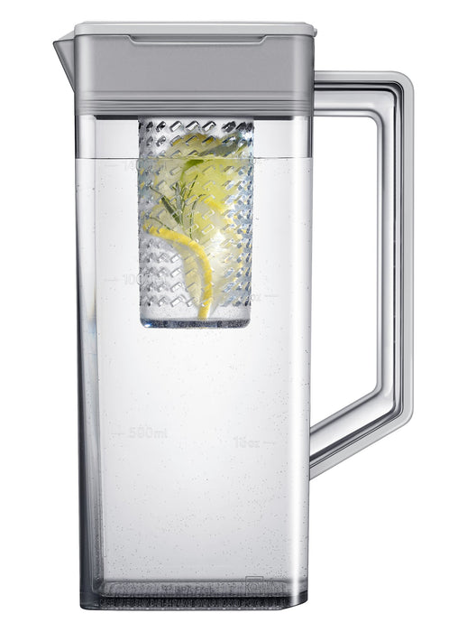 Samsung 36\" 22.5 Cu. Ft. Bespoke Counter-Depth 4-Door Flex™ with AI Family Hub+™ Refrigerator - Stainless Steel - RF23DB9900QDAC