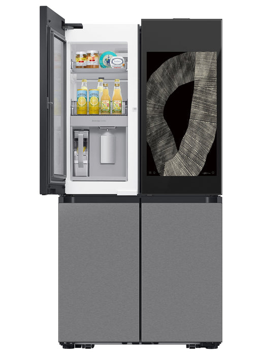 Samsung 36\" 22.5 Cu. Ft. Bespoke Counter-Depth 4-Door Flex™ with AI Family Hub+™ Refrigerator - Stainless Steel - RF23DB9900QDAC