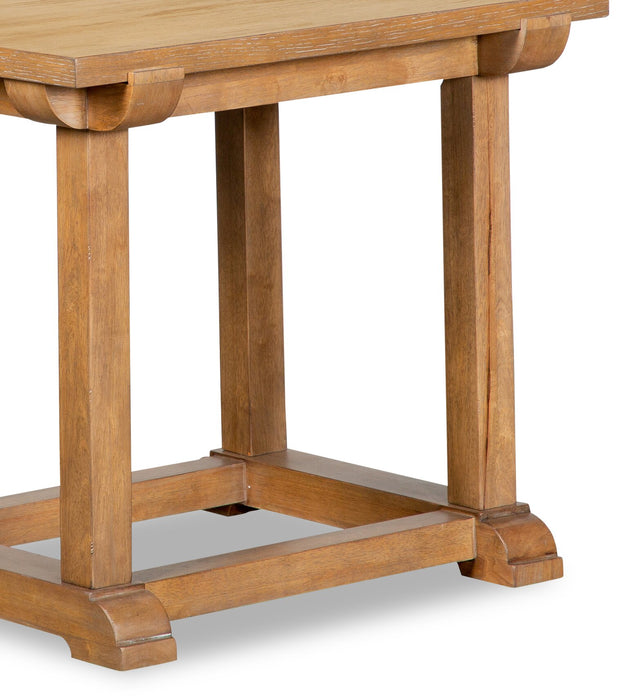 Rhett 43\" Modern End Table - Light Brown Oak