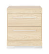 Riley Bedside 2-Drawer Nightstand, 21\"W x 24\"H, Made in Canada - Natural