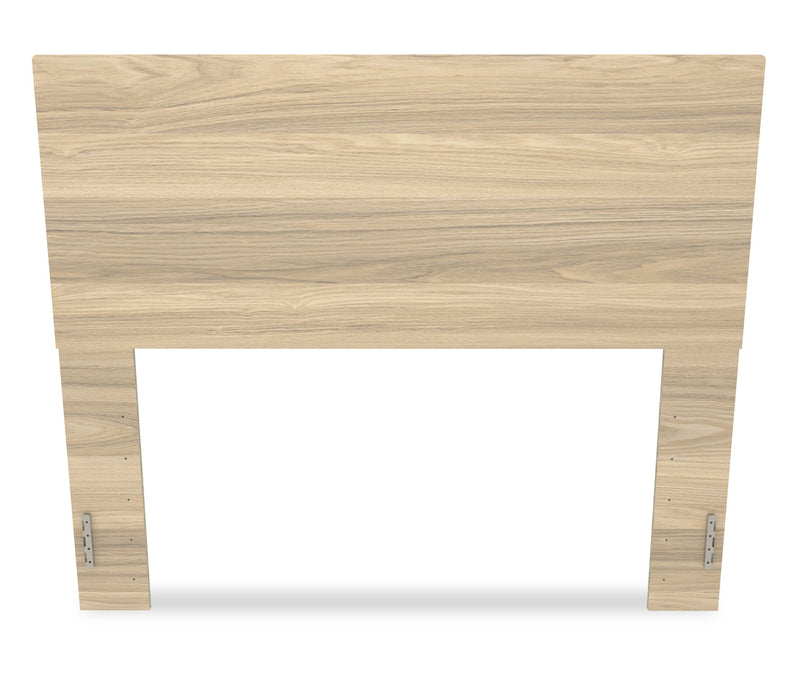 Riley 5pc Bedroom Set with Panel Bed, Dresser & Mirror, Made in Canada, Natural - Full Size