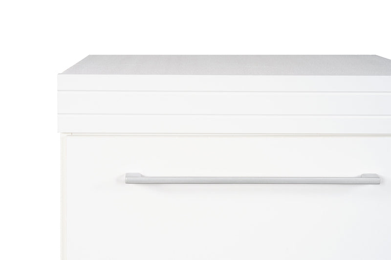 Riley Bedside 2-Drawer Nightstand, 21\"W x 24\"H, Made in Canada - White