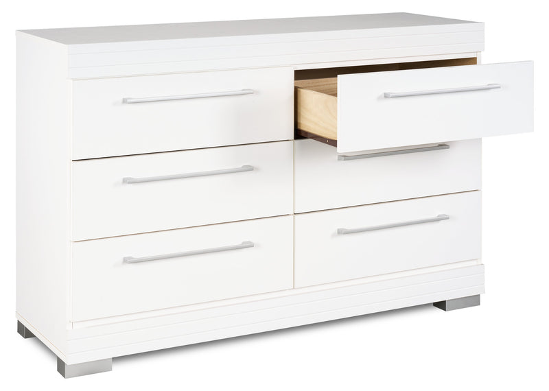 Riley Bedroom 6-Drawer Dresser, 49\"W x 31\"H, Made in Canada - White