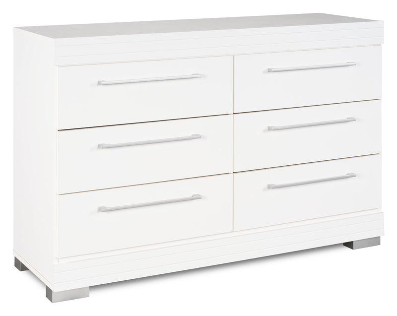 Riley Bedroom 6-Drawer Dresser, 49\"W x 31\"H, Made in Canada - White