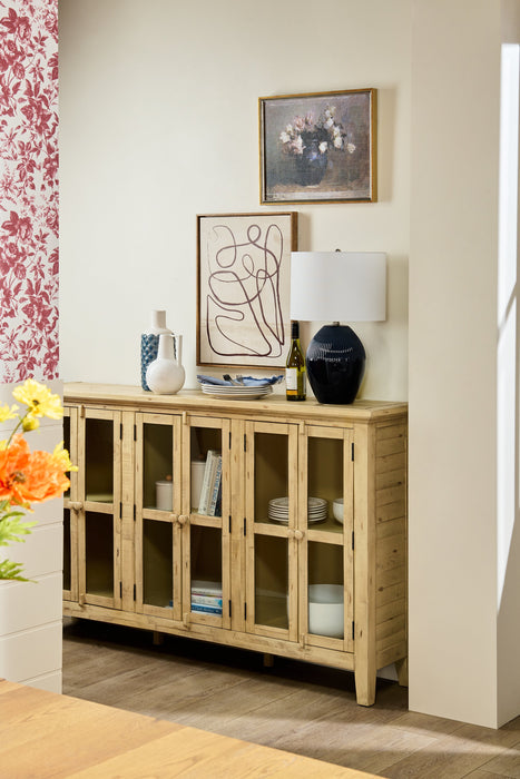 Rocco 70\" 6-Door Large Accent Cabinet - Cream