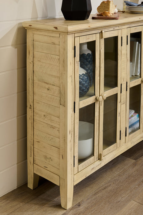 Rocco 70\" 6-Door Large Accent Cabinet - Cream