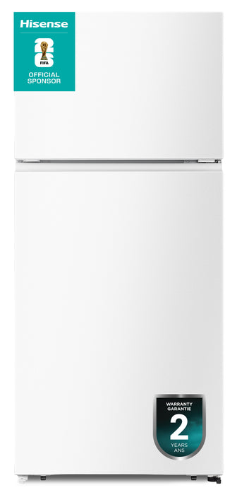 Hisense 30\" 18 Cu. Ft. Top-Mount Refrigerator - White - RT18A2FWD