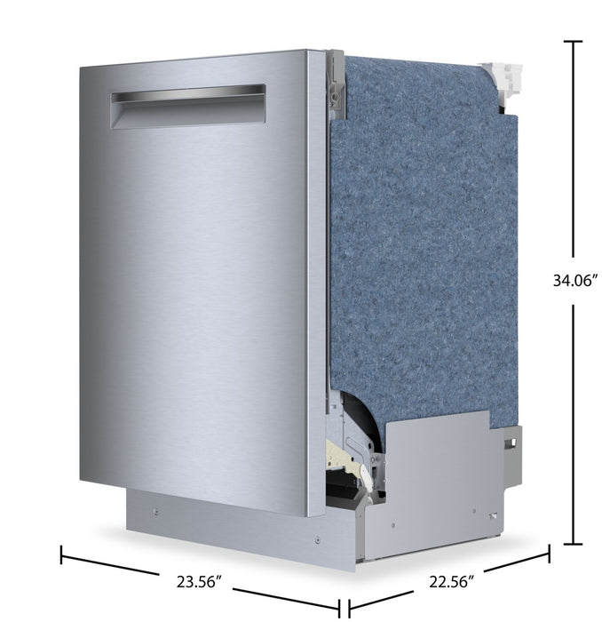 Bosch 500 Series 24'' 44 dBA Built-In Dishwasher - Anti-Fingerprint Brushed Steel - SHP65CC5UC