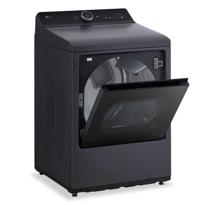 LG 7.3 Cu. Ft. Electric Dryer with Steam - Matte Black - DLEX8600BE