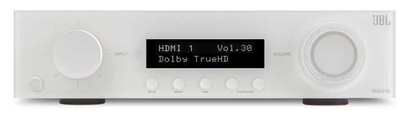 JBL MA510 5.2-Channel 8K AV Receiver - White (JBLMA510WHTAM)