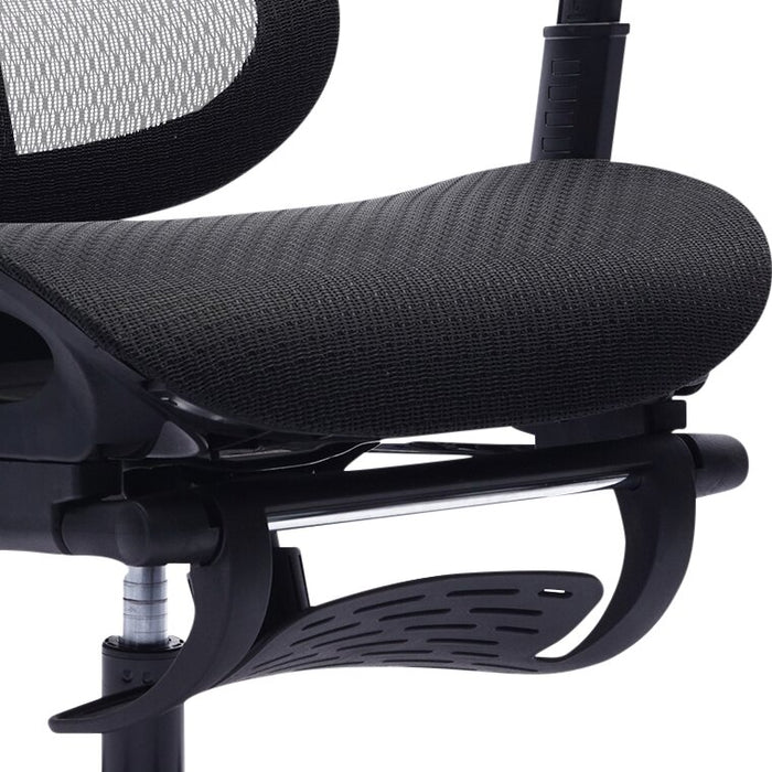 Sealy® Diego 26.3” Adjustable Office Chair with Mesh Padding & Footrest - Black