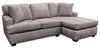 Made in Canada Luxe 2-Piece Right-Facing Fabric Sectional with Removable Cushions - Zaftig Dove Grey
