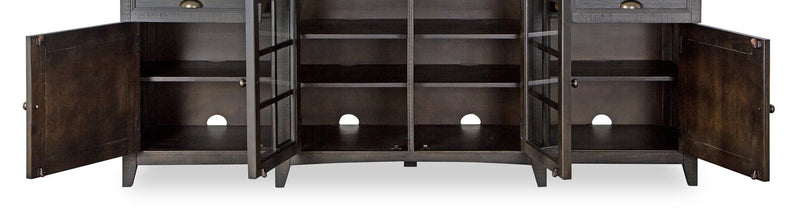 Wesley 80\" Traditional TV Stand with Storage and Cable Management for TVs up to 85\" - Graphite