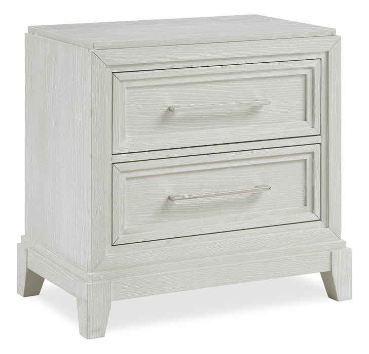 Vida Bedside 2-Drawer Nightstand, 27\"W x 28\"H - Sand