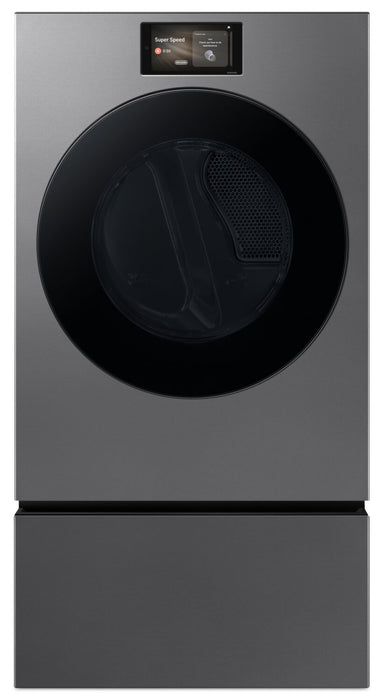 Samsung Bespoke 7.6 Cu. Ft. Electric Dryer with AI Opti Dry - Dark Steel - DV90F53AESAC