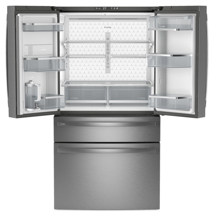GE 36” 28.7 Cu. Ft. French-Door Refrigerator - Fingerprint Resistant Stainless Steel - PGE29BYTFS