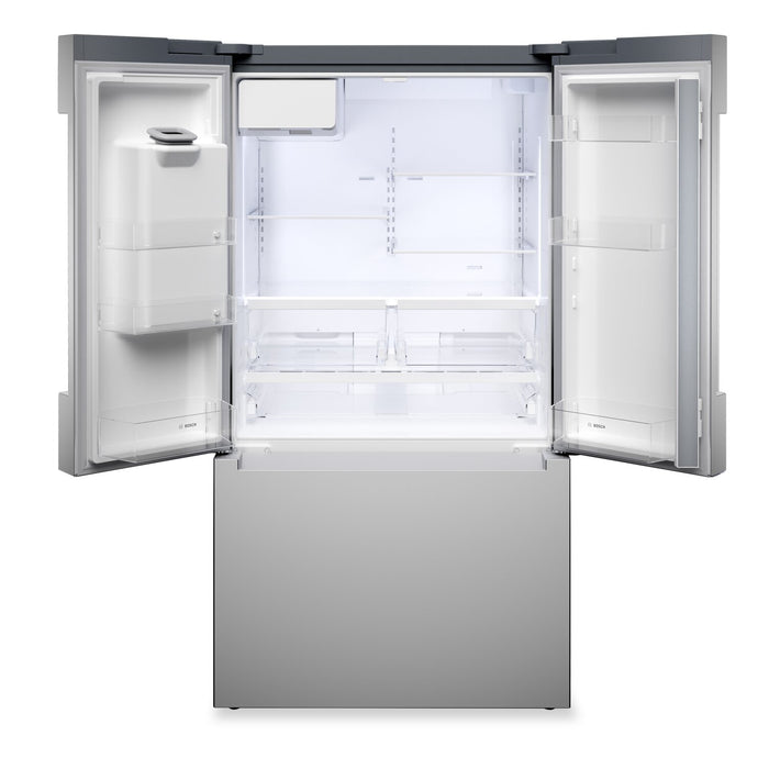 Bosch 36\" 26 Cu. Ft. 100 Series Smart French-Door Refrigerator - Stainless Steel - B36FD10ENS
