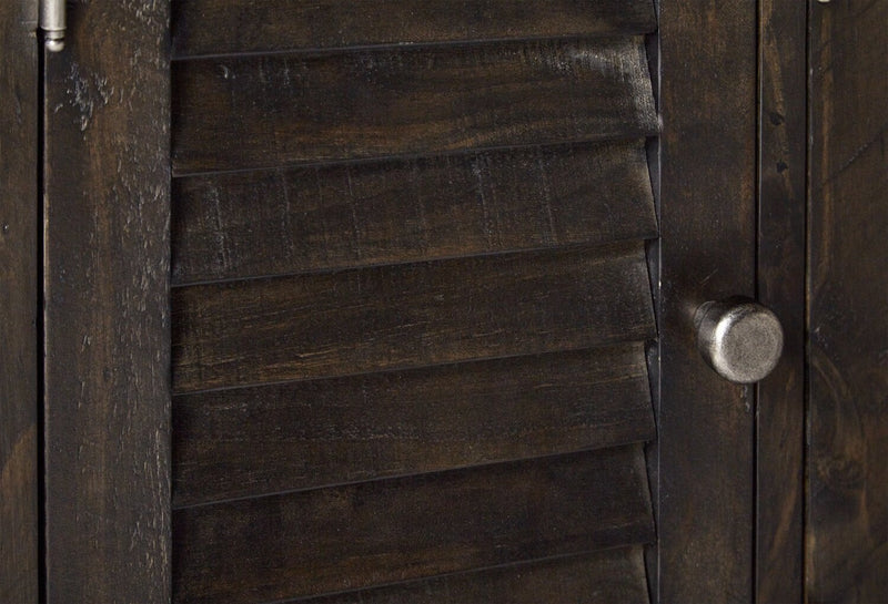 Baron 72” Rustic Pine TV Stand with Storage and Cable Management for TVs up to 80” - Weathered Charcoal