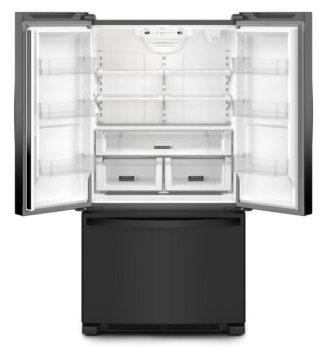 Whirlpool 36\" 20 Cu. Ft. Counter-Depth French-Door Refrigerator - Black - WRFC2036RB