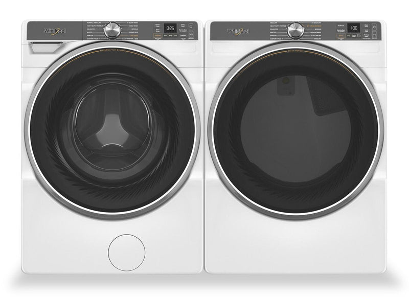 Whirlpool 5.8 Cu. Ft. Front-Load Washer with FreshFlow™ Vent System and 7.4 Cu. Ft. Gas Dryer 