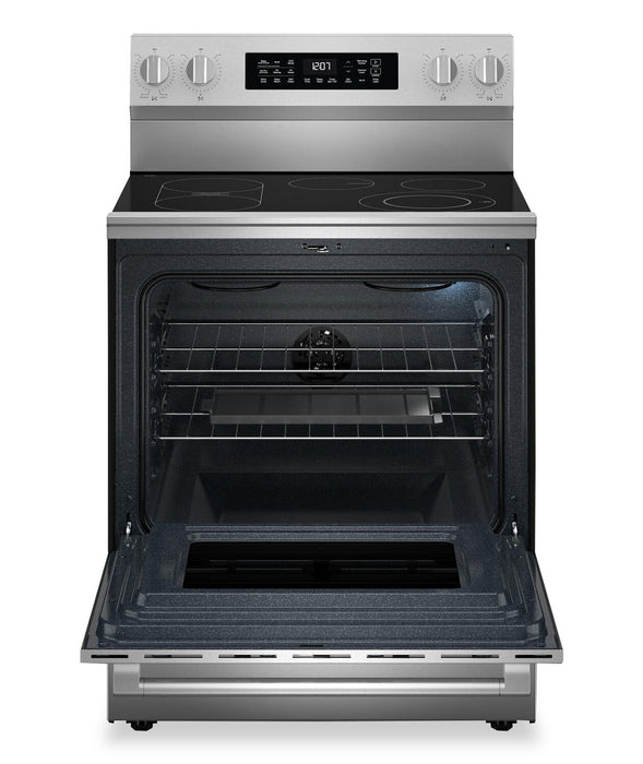Maytag 30\" 5.3 Cu. Ft. Electric Range with No Preheat Air Fry - Fingerprint Resistant Stainless Steel - YMFES7030SZ