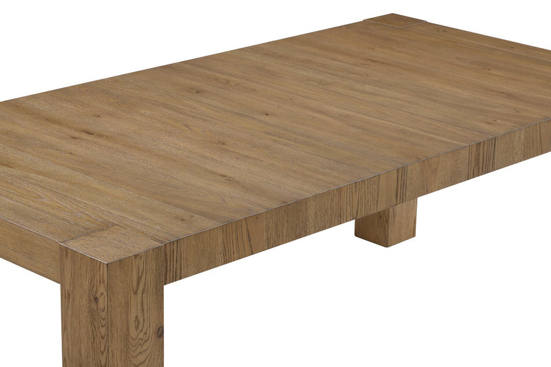 Lotus Dining Table, 82\"W, Wood - Natural