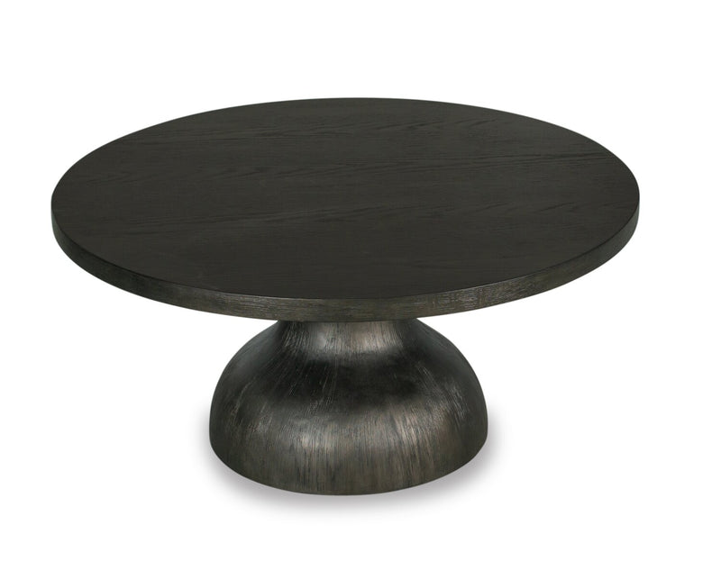 Eldon 38” Modern Round Solid Wood Coffee Table - Coffee Bean