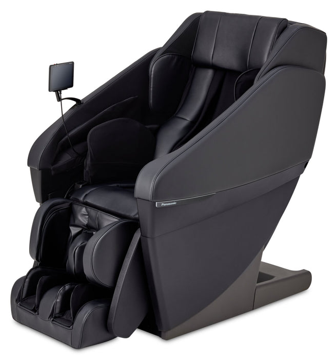 Panasonic Real Pro ULTRA Prestige™ 33.5\" High-Quality Synthetic Leather Reclining Massage Chair - Black