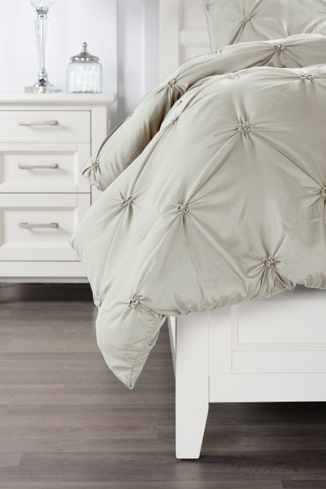 Gardenia Wynd 3-Piece Full/Queen Comforter Set - Oatmeal