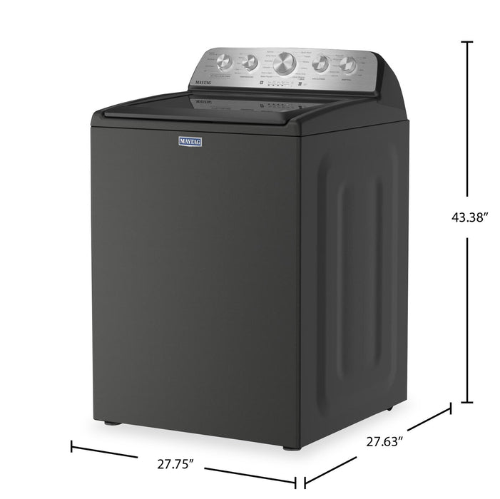 Maytag 5.5 Cu Ft. Top Load Impeller Washer with Pet Pro Option – Volcano Black - MTW5600RU