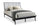 ["Milan Platform Bed with Headboard & Frame,  Mid-Century Modern, Black - Full Size"]