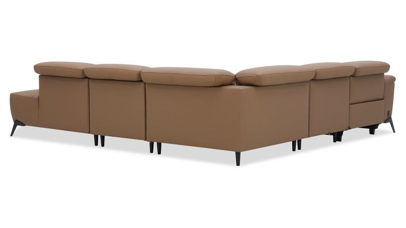 Valencia 5-Piece Right-Facing Power Reclining Sectional - Blanca Macha