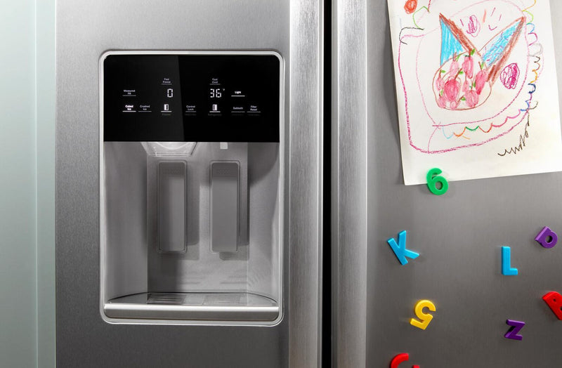 Whirlpool 36\" 28.7 Cu. Ft. Side-by-Side Refrigerator - Fingerprint-Resistant Stainless - WRSF5536RZ