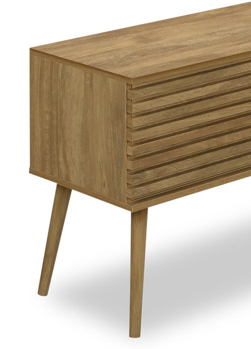 Gemma 72\" Rustic TV Stand with Storage and Cable Management for TVs up to 80\"- Brown