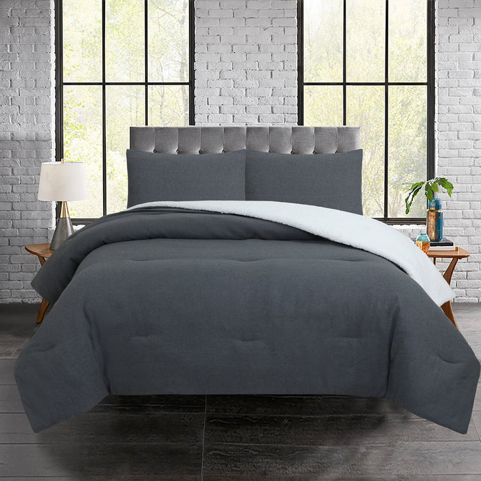 Alpine Lodge 3-Piece King Comforter Set – Grey