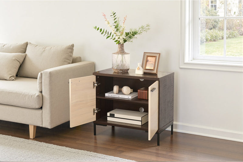 Sonora 26\" TV Cube with Storage - Dark Oak 