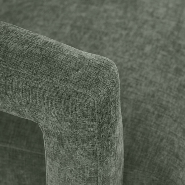 Demi 30\" Linen-Look Accent Chair – Green