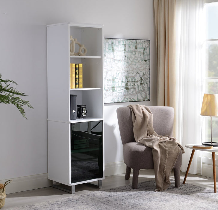 Ignatius 18.7\" Pier with Storage & Cable Management - White