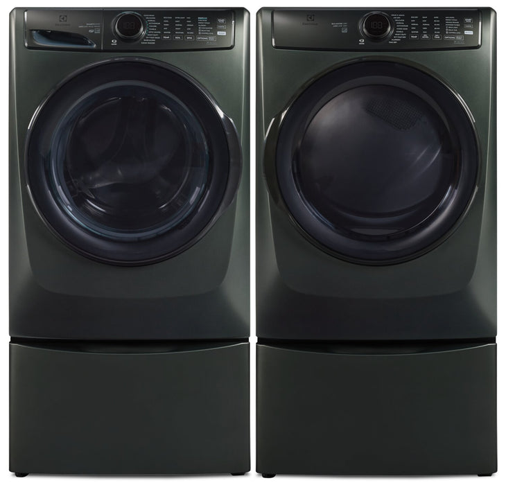 Electrolux 5.2 Cu. Ft. Perfect Steam™ Front-Load Washer and 8 Cu. Ft. Gas Dryer - Alpine Green 