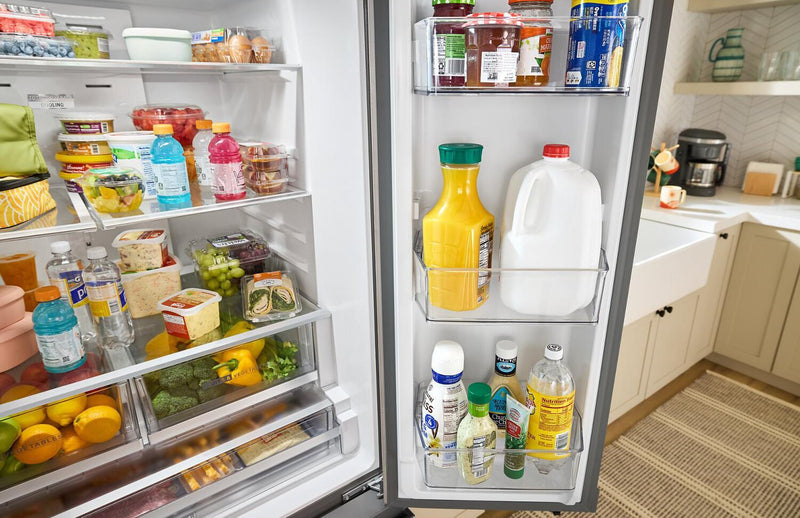 Whirlpool 36\" 30 Cu. Ft. French-Door Refrigerator with Ice and Water - Stainless Steel - WRFF3536SZ