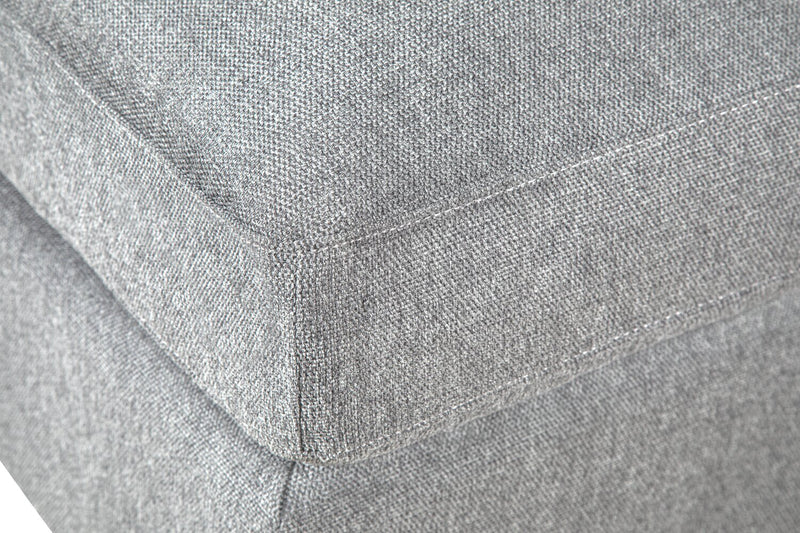 Scott Living Evolve Modular 4-Piece Linen-Look Fabric Sectional with Feather Down Cushions - Grey