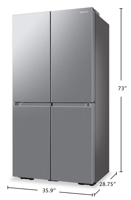 Samsung 36\" 22.8 Cu. Ft. 4-Door Flex Counter-Depth Refrigerator - Stainless Steel - RF23DG9600SRAC