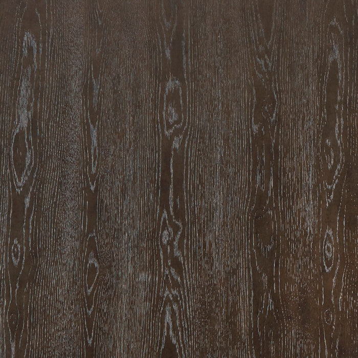 Metro Dining Table with 72-90\"W Extension, Trestle Base - Brown