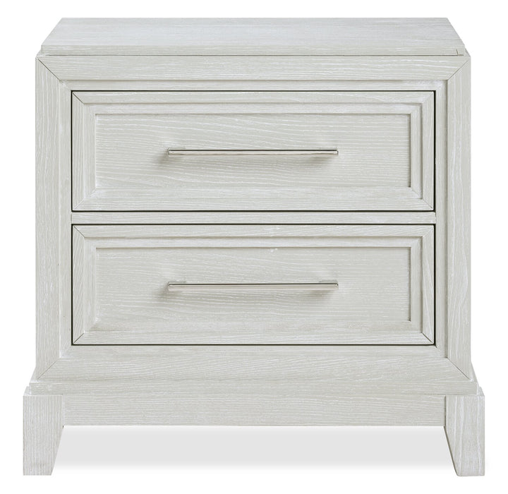 Vida 6pc Bedroom Set with Panel Bed, Dresser, Mirror & Nightstand, Sand - King Size