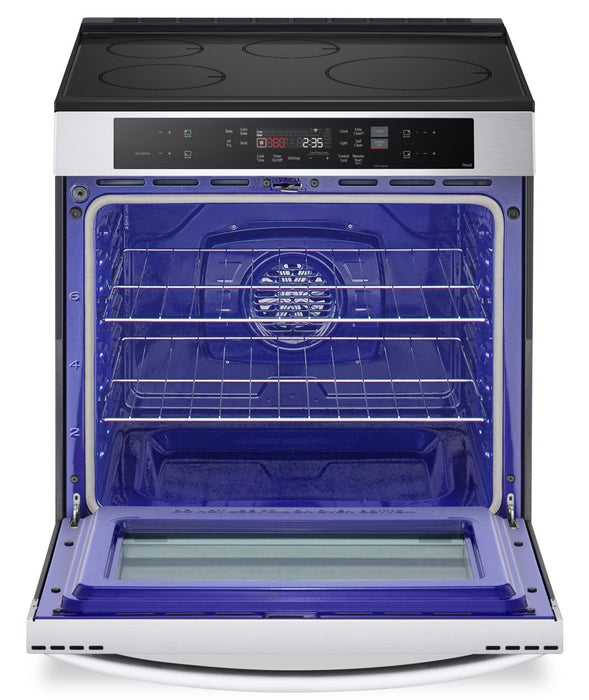 LG 30\" 6.3 Cu. Ft. Smart Induction Range with Convection and Air Fry - Stainless Steel - LSIL6332FE